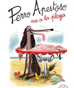 Perro apestoso va a la playa